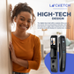Locketch Night Vision Camera Smart Door Lock & Doorbell for Homes 5-In-1 Keyless Smart Door Lock with Camera Featuring App & NFC – Wi-Fi Connection
